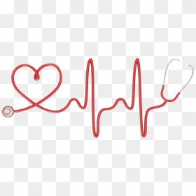 Transparent Stethoscope Silhouette Png - Stethoscope Heart Png, Png Download - heart silhouette png