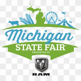 Michigan Map, HD Png Download - michigan state logo png