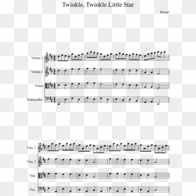 Twinkle, Twinkle Little Star Sheet Music Composed By - Twinkle Twinkle D Major, HD Png Download - twinkle png