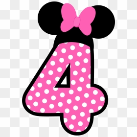 Passatempo Da Ana N - Minnie Mouse Number 4, HD Png Download - minnie png