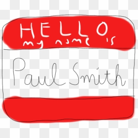 Clip Art, HD Png Download - hello my name is png