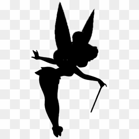 Tinker Bell Peter Pan Peter And Wendy Vector Graphics - Peter Pan And Wendy Flying Silhouette, HD Png Download - tinkerbell silhouette png