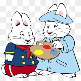 Max And Ruby Painting - Ruby And Max Transparent, HD Png Download - painting png