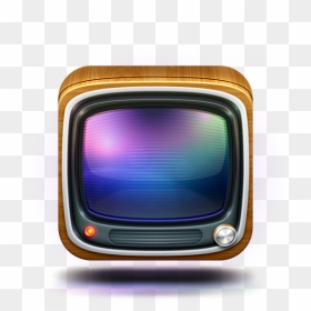 Tv Retro Icon Png, Transparent Png - tv icon png