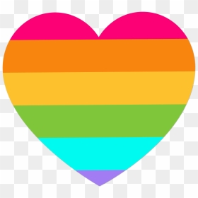 Rainbow Euclidean Vector Clip Art - Transparent Background Rainbow Heart Clipart, HD Png Download - rainbow png transparent background