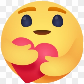 Facebook Is Rolling Out A New Hug Reaction To Show - Facebook New Care React, HD Png Download - sick emoji png