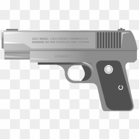 Handgun Clip Arts - Police Gun Png, Transparent Png - handgun png