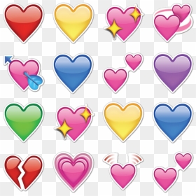 Made Them Transparent - Heart Emojis Transparent, HD Png Download - love emoji png