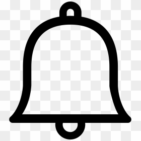 White Bell Notification Icon Transparent Clipart , - Bell Icon White Png, Png Download - bell icon png