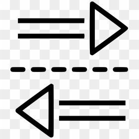 Arrow Left Right Two Ways Comments - Two Ways Png, Transparent Png - tv icon png