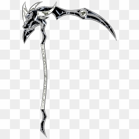 Scythe Weapon Art , Png Download - Scythe Drawing, Transparent Png - scythe png