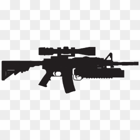 Sopmod M4 Carbine Advanced Combat Optical Gunsight - M4 Rifle, HD Png Download - m16 png
