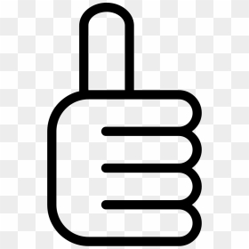Thumb Up Hand Outline Interface Symbol - Thumb Up Icon Outline, HD Png Download - thumbs up icon png