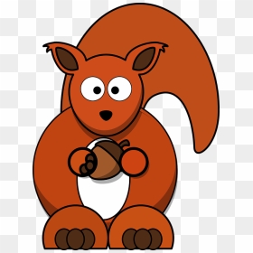 Red Squirrel Clipart, HD Png Download - acorn png