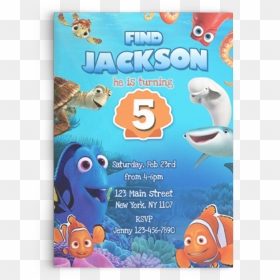 Finding Dory Invitation With Free Thank You Card, Finding - Portable Network Graphics, HD Png Download - dory png