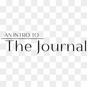Introtojournalblack The Journal - Calligraphy, HD Png Download - journal png