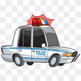 Lighter Clipart Police - Cartoon Police Car Png, Transparent Png - police lights png