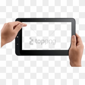 Download Hand Holding Tablet Png Images Background - Hand Holding Ipad Png, Transparent Png - hand holding gun png