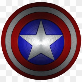 Cropped Captain America Shield , Png Download - Escudo Capitan América, Transparent Png - captain america shield png