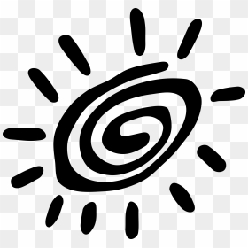 Swirl Sun Clipart Picture Black And White Library 28 - Petroglyphs Clip Art, HD Png Download - white swirl png