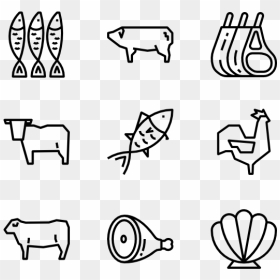 Animals Blanco Y Negro, HD Png Download - food icon png