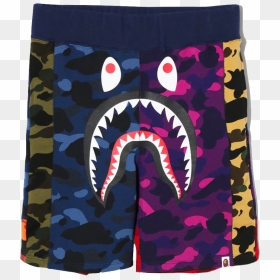 Bape Shark Shorts, HD Png Download - bape png