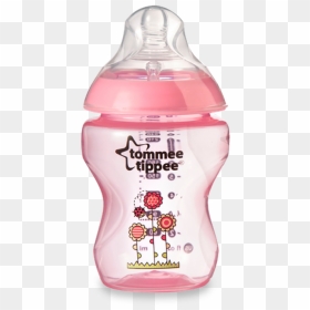 Tommee Tippee Decorated Bottles Pink, HD Png Download - baby bottle png