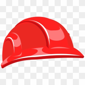 Hard Hat Simple Red Clipart Transparent Download - Safety Helmet Vector Png, Png Download - hard hat png