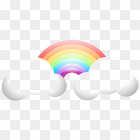 Clouds Rainbow Png Image Background - Circle, Transparent Png - rainbow png transparent background