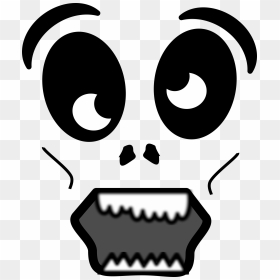 Creepy Face Png - Zombie Face Drawing Easy, Transparent Png - scary face png