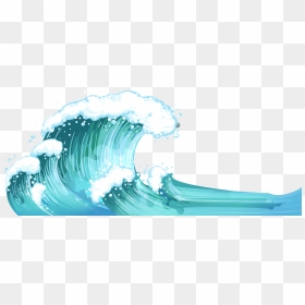Waves Clip Art Transparent Background � Clipart Free - Transparent Background Wave Clipart, HD Png Download - ocean water png