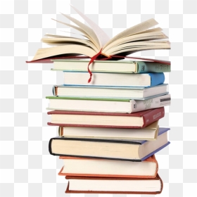 Books Stack Png Free Download - Transparent Cartoon Open Book, Png Download - stack of books png