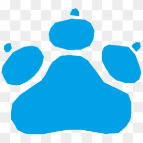 Blue,area,sky - Clip Art, HD Png Download - paw prints png