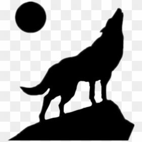 Transparent Coyote Clipart Black And White - Wolf Stencil, HD Png Download - coyote png
