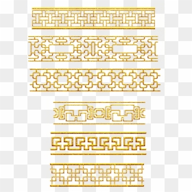 Split Line Gold Border Retro Png And Psd - Border Line Vector Png Gold, Transparent Png - retro png