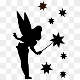 Tinkerbell 8 Vinyl Decal Sticker - Wish Upon A Cure Relay For Life, HD Png Download - tinkerbell silhouette png