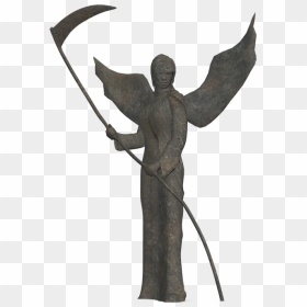 Death Silhouette Png, Transparent Png - scythe png