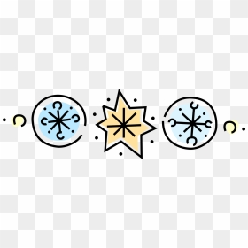 Vector Illustration Of Ice Crystal Snowflakes Snow - Snow Ice Crystal Vector, HD Png Download - star vector png