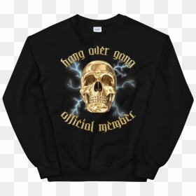Insane Skull Shirt Mockup Front Flat Black, HD Png Download - lightening png