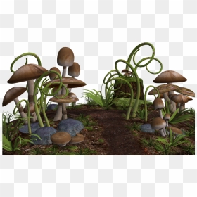 Mushrooms 3d , Png Download - Grass And Mushrooms Png Hd, Transparent Png - mushrooms png