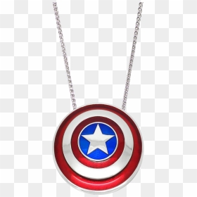 Captain America Shield Necklace - Pink Captain America Shield, HD Png Download - captain america shield png