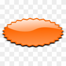 Oval Shaped Orange Star Vector Image - Transparent Shape Design Png, Png Download - star vector png