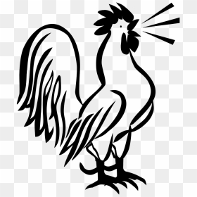 Clip Art Black And White Rooster, HD Png Download - rooster png