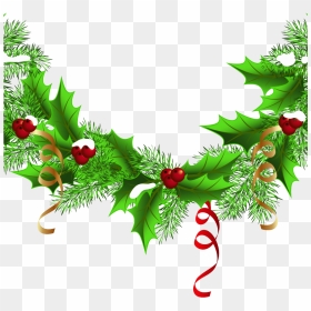 Christmas Garland Clipart Png , Png Download - Christmas Lights And Garland Clipart, Transparent Png - christmas garland png