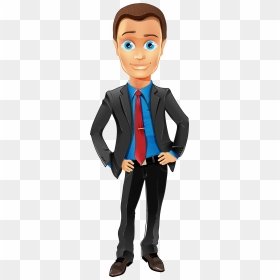 Business Man Cartoon Character Illustration - Cartoon Character Cartoon Man Transparent Background, HD Png Download - business man png
