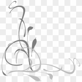 Swirl Clipart Floral - Funeral Vector Free Png, Transparent Png - white swirl png