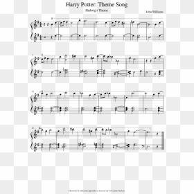 Harry Potter Theme Song Piano Sheet Music , Png Download - Harry Potter Piano Sheet Music, Transparent Png - harry potter glasses png