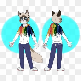 Simple Ref Sheet, Male Ragdoll Cat - Fursona Ref Sheet Base, HD Png Download - furry png