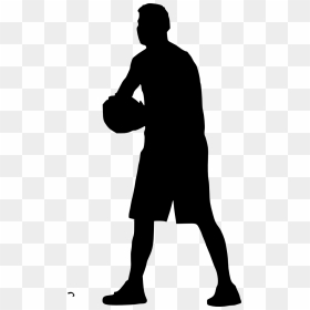 Basketball Player Silhouette - Basketball Player Silhouette Png, Transparent Png - basketball player silhouette png