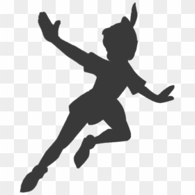 Peter Pan Tinker Bell Silhouette Shadow Clip Art - Peter Pan Silhouette, HD Png Download - tinkerbell silhouette png